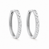 Boucles d'Oreilles Huggies Coupe Diamant Or 10K