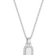 Collier Pendentif Dog Tag Zircon – Elle Argent 925