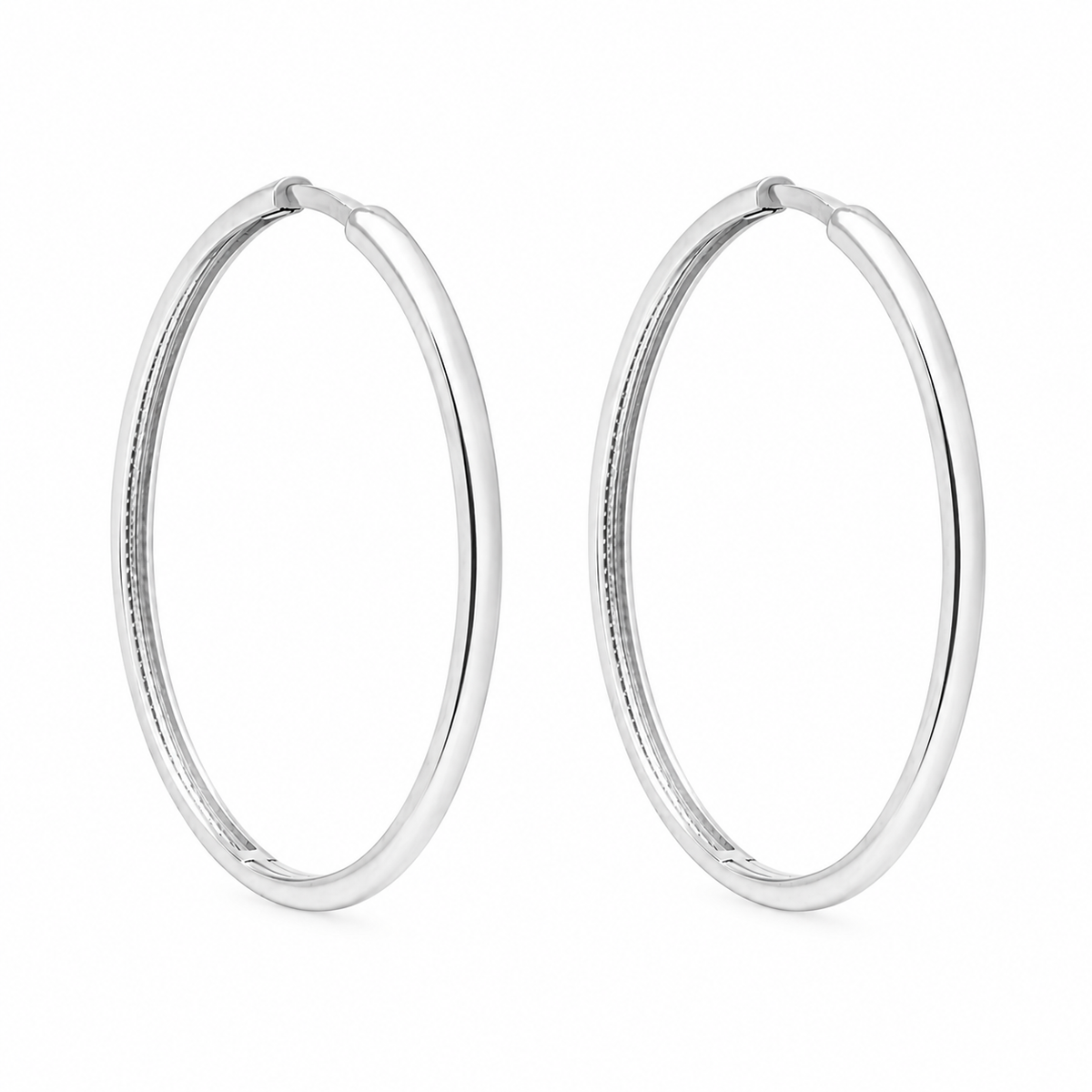 Boucles d'Oreilles Huggies Lisses Or 10K