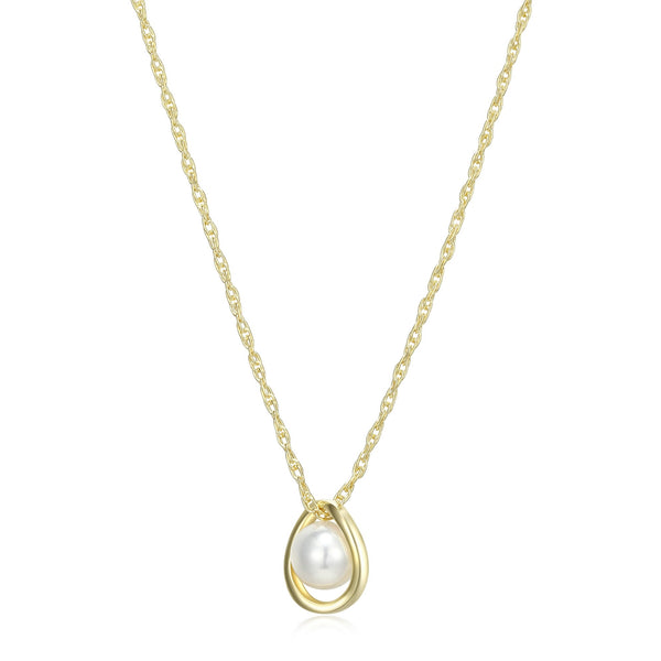 Collier Pendentif Perle 6mm – Elle Argent 925