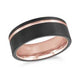 Bague Tungstène Bande Centrale – Alliance Homme Malo