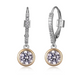 Pendantes Zircon Deux Tons – Elle Argent 925