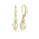 Boucles d'Oreilles Perle et Or – Elle Argent 925