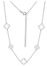 Collier Station Trèfle – Reign Argent 925