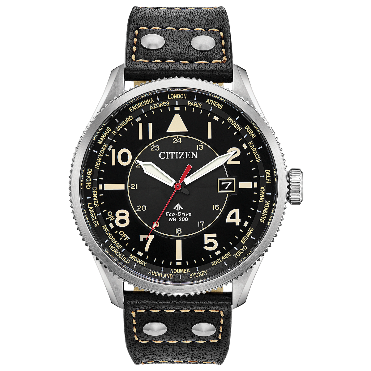 Montre Citizen Avion BX1010-02E bracelet cuir