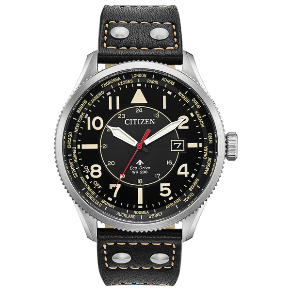 Montre Citizen Avion BX1010-02E bracelet cuir