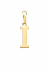 Pendentif Lettre Or Jaune 10K