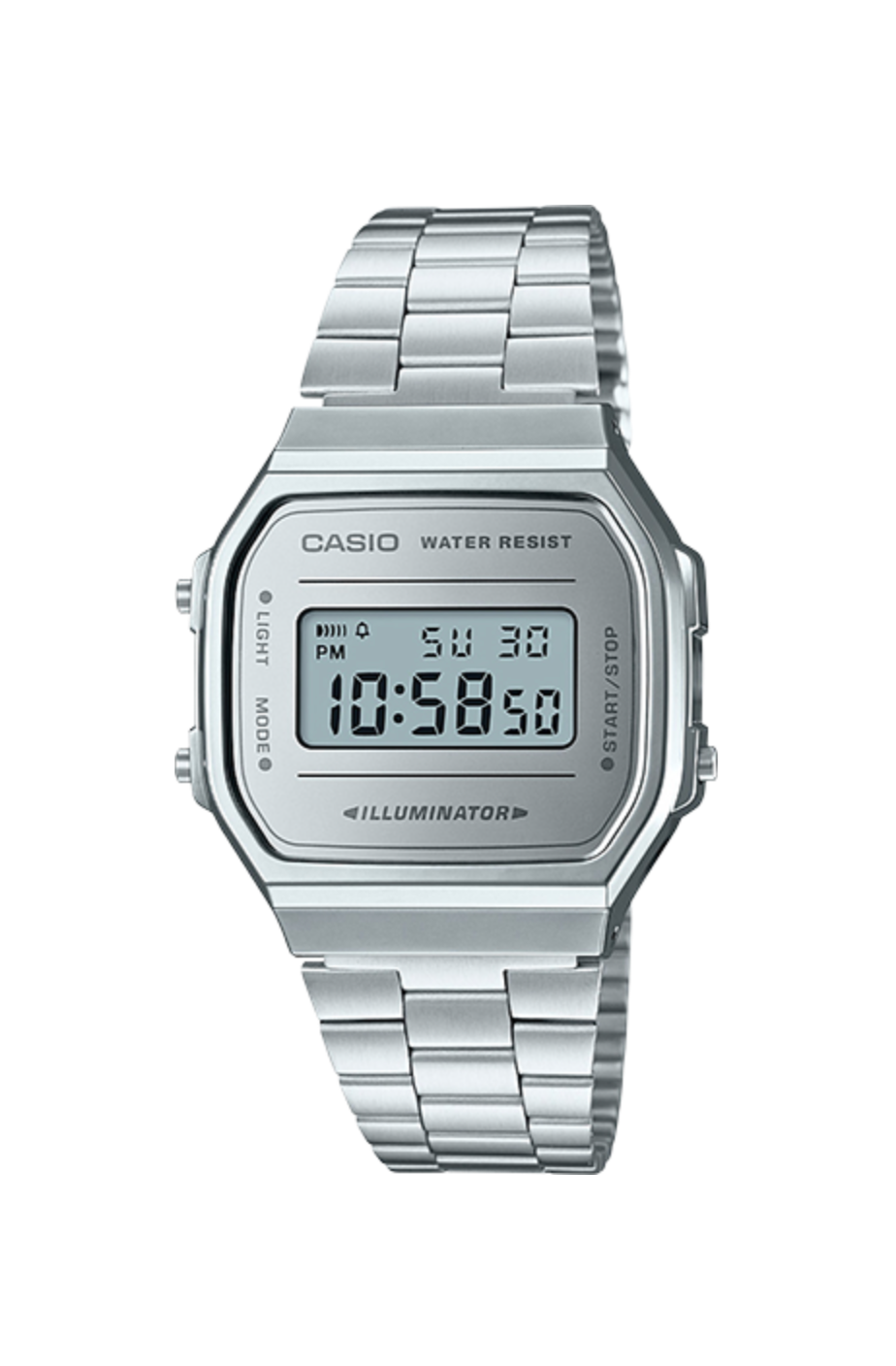 Montre Casio A168WEM-7VT digitale acier clair