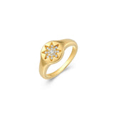 Bague Chevalière Étoile Zircon – Reign Argent 925