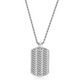 Collier Pendentif Dog Tag Chevron – Ethos Argent 925