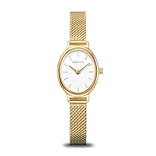 Bering Classic Femme Ovale Dorée 29mm