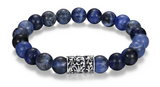 Bracelet Sodalite Véritable Intaglio – Ethos Argent 925