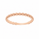 Bague Jonc Or Rose 10K Billes