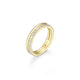 Bague Double Rang Deux Tons Zircon – Elle Argent 925
