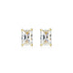 Boucles d'Oreilles Clous Émeraude Zircon – Reign Argent 925