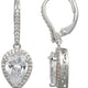 Boucles d'Oreilles Pendantes Poire Zircon – Reign Argent 925