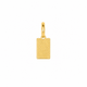Pendentif Plaque Rectangle Or 10K