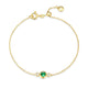 Bracelet Étoile du Nord Grenat Vert Labo – Reign Argent Plaqué Or