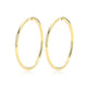 Boucles d'Oreilles Huggies 40mm – Reign Argent Plaqué Or