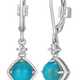 Boucles d'Oreilles Sway Turquoise – Elle Argent 925