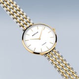 Bering Titanium 34mm Bracelet Blanc