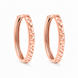 Boucles d'Oreilles Huggies Coupe Diamant Or 10K