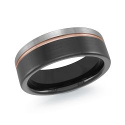 Bague Tungstène Fini Poli – Alliance Homme Malo