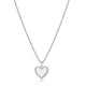 Collier Pendentif Disque Cœur Zircon – Reign Argent 925