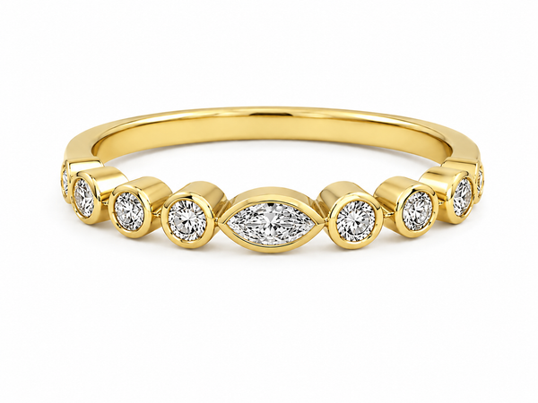Bague Or Blanc 18K Diamants 0,35ct