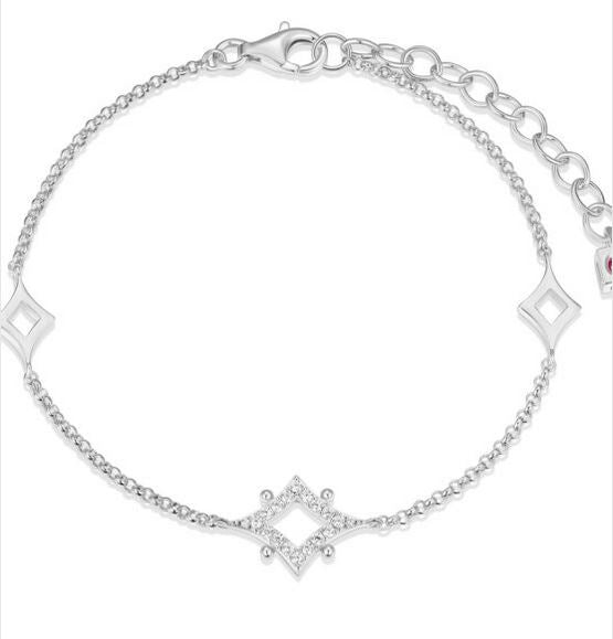 Bracelet Étoile Zircon – Elle Argent 925