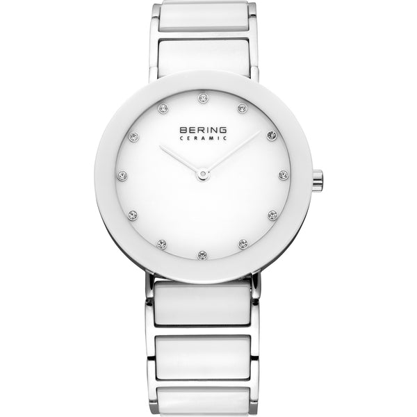 Montre Bering Ceramic 11435-754 bleu et or rose