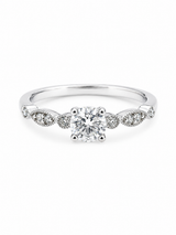 Bague Solitaire Or 14K Diamant Lab 0,50ct