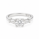 Bague Solitaire Or Blanc 18K Diamant Naturel 0,70ct