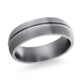 Bague Tantale Lignes Rainurées – Alliance Homme Malo