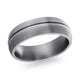 Bague Tantale Lignes Rainurées – Alliance Homme Malo