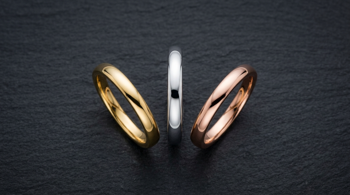 Bagues en or jaune, or blanc et or rose