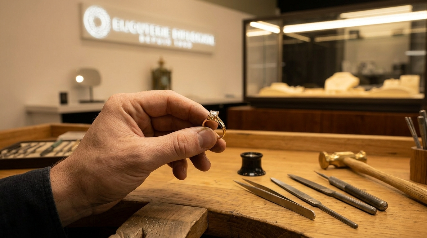 Atelier Bijouterie Diplomate — joaillier au travail
